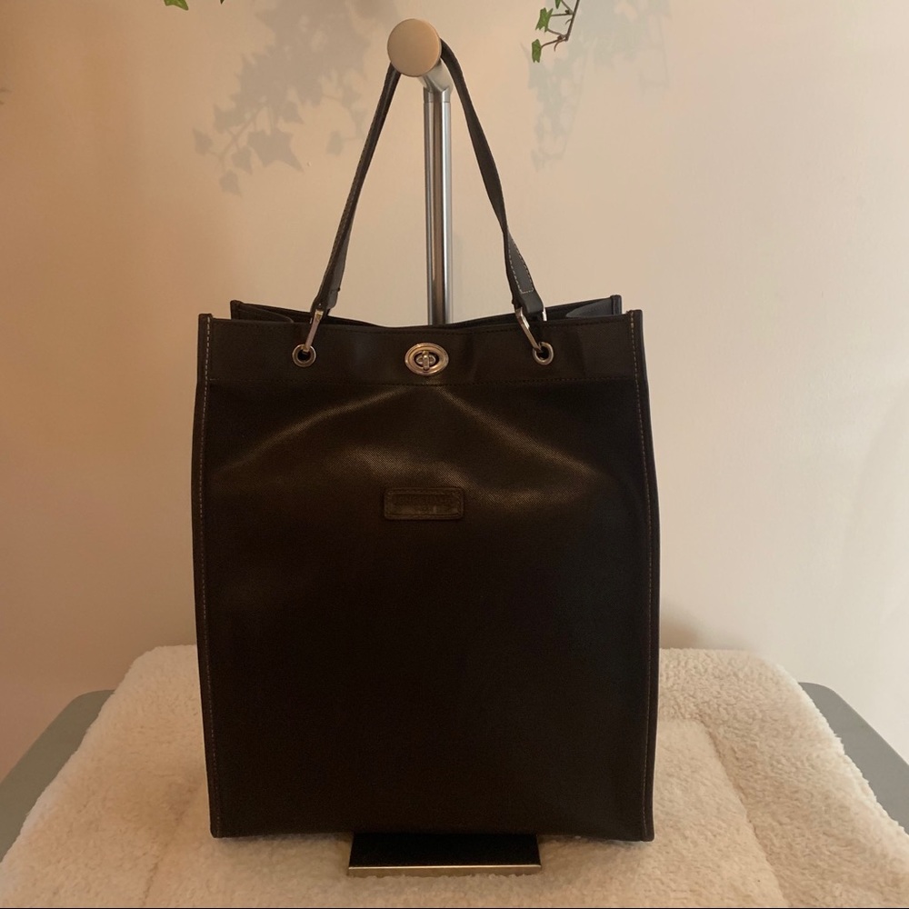 LONGCHAMP - SAC CABAS MARRON FONCÉ